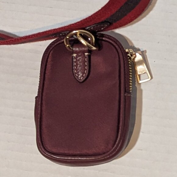 Coach Elle Shoulder Crossbody Bag + Coin Wallet Wine New No Tags - Picture 8 of 9